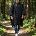 thumbnail image 2 of Frostluinai 3-in-1 Hooded Rain Poncho for Adult with Pocket Waterproof Lightweight Unisex Raincoat for Hiking Camping Emergency, 2 of 8