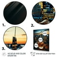 thumbnail image 3 of Designart "Amber Ambiance Metropolis Manhattan Cocktail" Food & Beverage Canvas Wall Art - Traditional Yellow Cocktails Hallway Wall Art Decor, 3 of 6