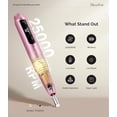 thumbnail image 3 of MelodySusie Cordless Portable Nail Drill, 25,000 RPM PC180G Rechargeable Nail E-file Kit, with Drill Bits & Sanding Bands, Pink, 3 of 8