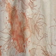thumbnail image 4 of DESIGN ART Designart 'Handdrawn Asian Flowers with Orange Watercolor' Floral Curtain Single Panel 52 in. wide x 63 in. high - 1 Panel 63 Inches, 4 of 5