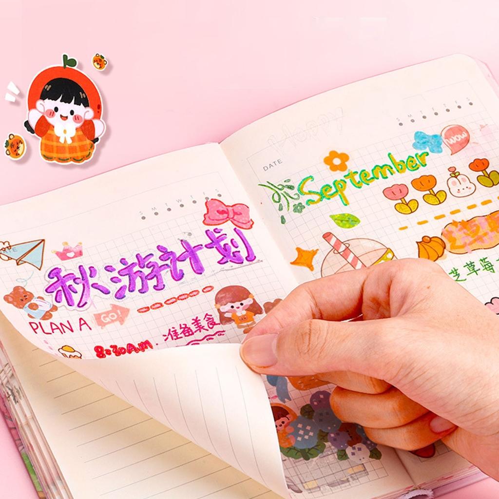 Giaone Retractable Colored Gel Pen Glittering Gel Inks Pen for Scrapbooking Journal