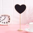 thumbnail image 1 of 10pcs Small Blackboard Wooden Signs Birthday Signs Chalkboard Weddings Birthday Parties Message Board Card Label,Heart, 1 of 8