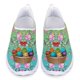 thumbnail image 1 of Nuevos zapatos de malla transpirables con estampado floral de huevo, zapatillas ligeras sin cordones de verano, zapatos planos cómodos antideslizantes, regalo, 1 of 5