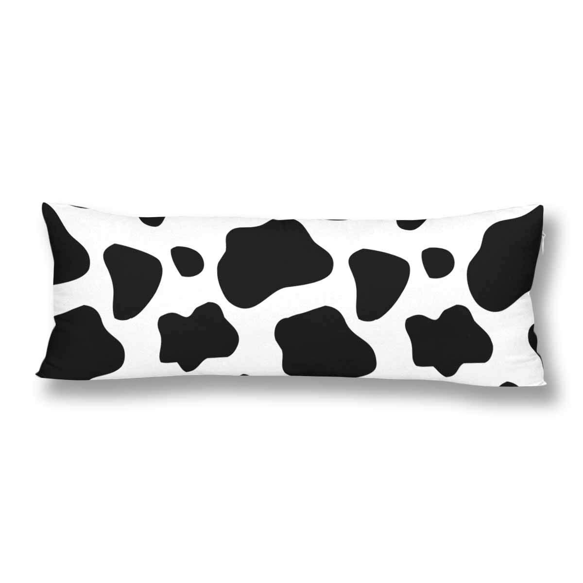 Gckg Black And White Cow Pattern Body Pillow Covers Pillowcase