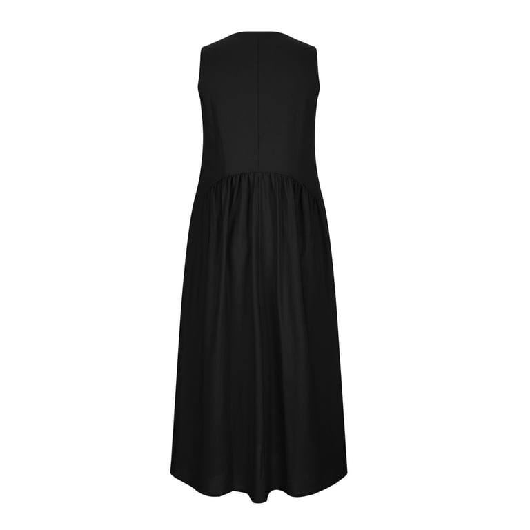 black concert dress for juniors Red Womens Sleeveless Dresses Ladies V Neck Faux Gauze Linen Midi Knee Length Loose Fit Ruched Cami Tank Plain Summer Fall 2026 Clothing Country show choir dress with Pearl Pink Isoldea – Boho Lace Color:Crimson red