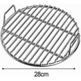 thumbnail image 2 of 11 Inch Stainless Steel Cooking Grate, Round BBQ Grill Grid for Outdoor Camping, Heavy Duty Baking Pan and Cooling Rack, Durable Metal Garden Tool, 28cm Single Pack, By UKHCCC, 2 of 9