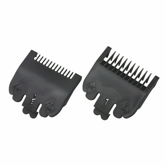 FACEGA 2PCS Cutting Guide Comb Hairdressing Tool 1.5mm 3mm Set Limit Comb Set Compatible with Electric Hair Clippers