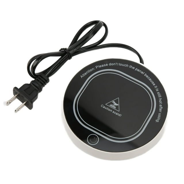 Almohadilla calentadora de tazas, estera calefactora inteligente con USB, temperatura constante, color negro, para café, té con leche