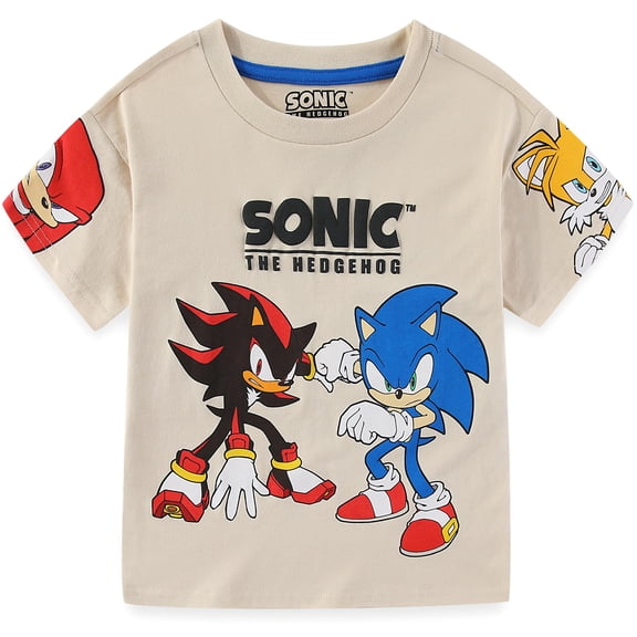 SEGA Sonic the Hedgehog Short Sleeve T-Shirt (Boys), Sizes 4-7