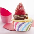 thumbnail image 2 of Paquete de 100 moldes de papel biodegradables para hornear para delicias y fiestas. Mini moldes para cupcakes, 2 of 7