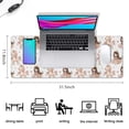 thumbnail image 5 of Long Mouse Pads for Desk,Princess Unicorn Pattern Desk Mats on Top Of Desks, Desk Mouse Pad Extra Large with 3mm Non-Slip Base and Stitched Edge for Gaming,Office,Work,Home 31.5"x11.8", 5 of 6