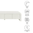 thumbnail image 2 of Waterflute TV Stand in White Matte, 2 of 9