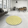 thumbnail image 4 of Ahgly Company Tapis Rectangulaire d'Intérieur Lavable en Machine Jaune Maïs Transitionnel, 3 Pieds x 5 Pieds, 4 of 7