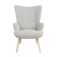 thumbnail image 2 of Sillón Individual Top Living Terciopelo Gris, 2 of 8