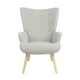 thumbnail image 2 of Sillón Individual Top Living Terciopelo Gris, 2 of 8