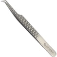thumbnail image 3 of Glory 45 Degree Fiber Tips Lash Tweezers for Volume Extensions, Non-Slip Ultimate Diamond Grip Precision Lash Tweezers, 3 of 3