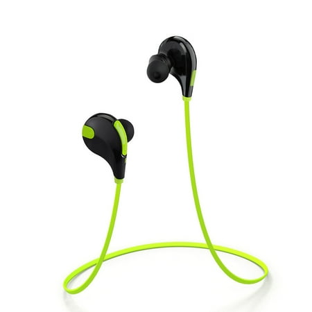 Noise Reducing Earphones GooPro Bluetooth Headphones Sport Wireless Earbuds In-Ear Stereo Earphones with Mic (Bluetooth 4.0, 5 Hours Play-time, CVC 6.0 Noise Cancelling, IPX4 Sweatproof ) - Green ()