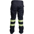 thumbnail image 3 of High Visibility Hi Vis Safety Work Pant/Trouser (W36" x L30", Navy Blue), 3 of 5