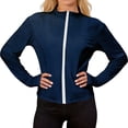 thumbnail image 5 of Garbnen S-5XL Women's Rash Guard Long Sleeve Full Zip Sun Protection Shirt Women Spring Athletic Sports Going Out Tops Women with Thumb Holes Blue M, 5 of 7