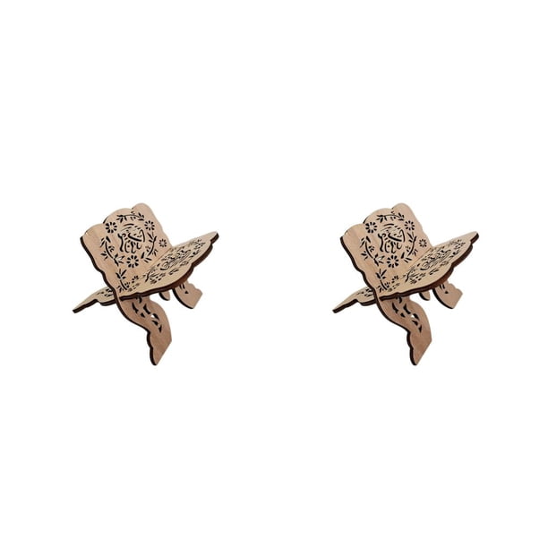 Moyic Soporte para libros de , estantería portátil extraíble, soporte para libros, soporte hecho a mano, soporte para decoración de Como se muestra 2Conjunto