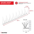 thumbnail image 4 of Bird B Gone Clear Plastic Enviro Spike Bird Deterrent, 24 feet, 4 of 5