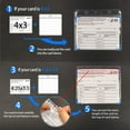 thumbnail image 3 of TekDeals CDC Vaccination Card Protector Holder 4.3x3.5 Inches Immunization Record Horizontal ID Badge Holder, Clear Vinyl Plastic Sleeve Cover Waterproof Resealable Zip for Travel, 5 Pack, 3 of 6