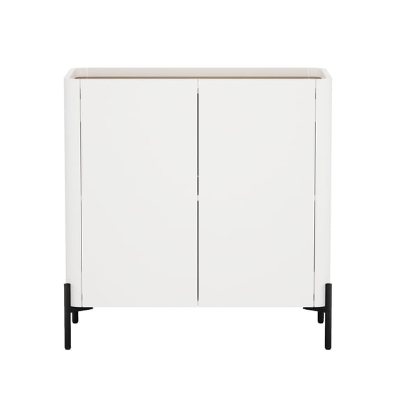 Accent Cabinet in Maple and Off White