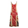 thumbnail image 4 of SMihono Été Boho Maxi Robe pour les Femmes Plus Size Femmes Jour de l'Indépendance Imprimée Sangle Longue Robe Plage Balance Robe, 4 of 5