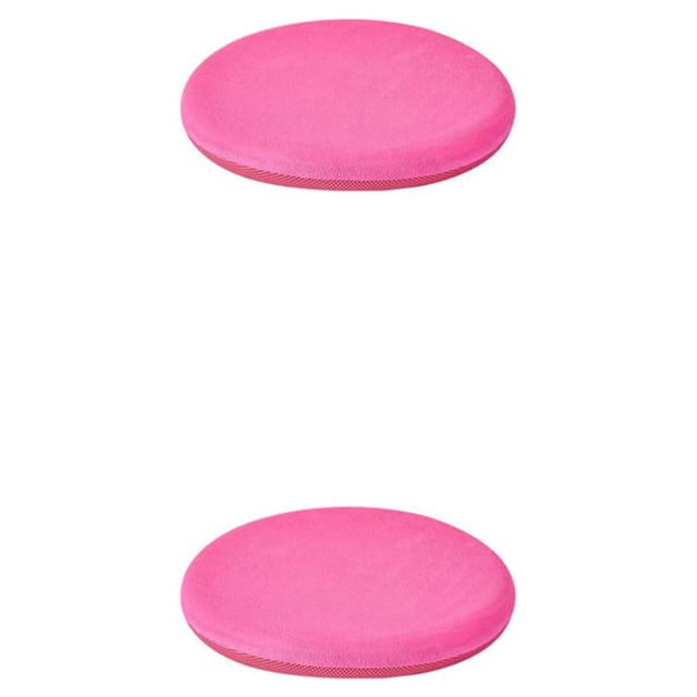 Bearachild Cojín de asiento, repuesto portátil, Color sólido, relajante, 4 estaciones, sillón automotriz, alfombrilla para sofá, accesorios, Rosa roja 2Conjunto