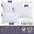 thumbnail image 6 of Lincove European Down Venus Pillow - German Down, 600 Fill Power, Made in Canada, Standard, Firm, 6 of 9