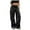 Black, variant on Uaswgudfs Cargo Pants Women High Waist Wide Leg Casual Pants with 7 Pockets Stretchy Drawstring Baggy Y2K Trousers Black XL
