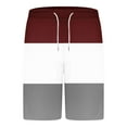 thumbnail image 5 of Men's Casual Short Sleeve T-Shirt and Shorts Set with Color Block Design for Sports and Daily Wear, 5 of 7