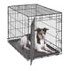 thumbnail image 1 of Caja de Perro Plegable de Metal con Puerta Única o Doble Puerta Totalmente Equipada 30 Pulgadas con Divisor, 1 of 8