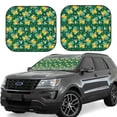 thumbnail image 6 of Kdxio Tropical Fruit Print 2-Piece Sun Shade Front Windshield - Foldable Car Front Window Sunshades for Most Sedans SUV Truck, 6 of 6