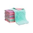 thumbnail image 2 of Clearance Kitchen Cleaning Supplies under $7 10 Pack Of Dish Towels For Kitchen Super Absorbent Kitchen Towels Coral Cleaning Rags Machine Washable, 2 of 9