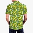 thumbnail image 3 of Balery Kiwi Fruits Summer Printed Men’s Short Sleeve Polo Shirt, Midweight Men's Shirt,Golf Polo shirts -3X-Large, 3 of 8
