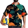 thumbnail image 4 of Turtle Seamless Men's Short Sleeve Shirts, Casual, Printed, Button Down Short, Summer Beach Shirts, Unisex, 4 of 6