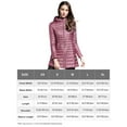 thumbnail image 6 of Elezay Women Lightweight Down Jacket Long Jacket Winter Down Coat Windproof Puffer Coats Hooded Packable Pink L, 6 of 6