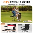 thumbnail image 3 of KingCamp Folding Camping Chair, Folding Director Chair with Side Table, 32.6'' Tall Portable Makeup Artist Chair, Heavy Duty Director Chair with Storage Bag & Cup Holder, 396LBS Capacity, 3 of 9