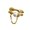Gold-color, variant on Double Layer Adjustable Delicate Chain Opening Rings Alloy Texture Suitable for Wedding Parties Wear