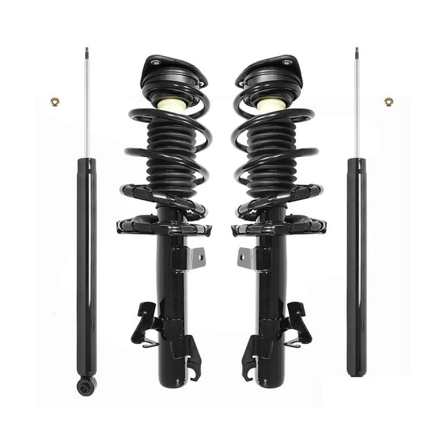 COMPLETESTRUTS - Front Complete Strut Assemblies with Coil Springs and Rear Shock Absorbers Replacement for 2006-2010 Mazda 5 - Set of 4