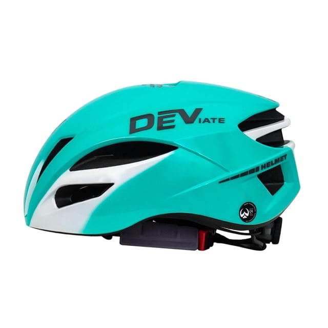Casco de bicicleta para mujer y hombre, con visera desmontable y resistencia a los golpes, ajustable. Azul