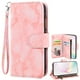 thumbnail image 1 of Asuwish - Funda tipo cartera compatible con MotoG4/Moto G4 Plus, con cordón de cuero, tarjetero, correa para la muñeca, para Motorola G 4.ª generación, G 4, 4plus, G4plus 4G, color rosa, 1 of 5