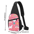 thumbnail image 4 of Disketp Sling Backpack,Multipurpose Crossbody Shoulder Bag Travel Hiking Daypack-Yoga Unicorn, 4 of 6