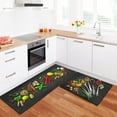 thumbnail image 2 of Color Art Anti-Fatigue Kitchen Mats Set of 2, Padded Kitchen Mats and Rugs, Kitchen Standing Mats Black Kitchen Rug Waterproof Non-Slip Kitchen Sliders for Kitchen, Laundry Room 17x30+17x47 Inch, 2 of 6