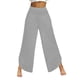 thumbnail image 1 of Pantalones de pierna ancha de cintura media para mujer,Pantalones casuales sueltos anchos de cintura media para mujer Pantalones de yoga para salón Tecnología innovadora, 1 of 6