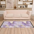 thumbnail image 2 of Yayeee Runner Rug for Bedroom 2'x6' Machine Washable Hallway Non Slip Mat, Pastel Purple Marble Pattern, 2 of 8