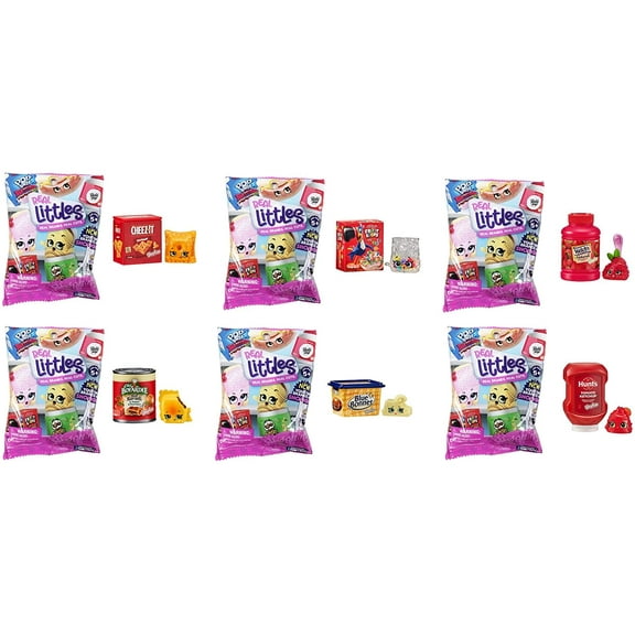 real littles mystery figure pack of 6 - includes 6 random characters.