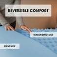 thumbnail image 3 of Mainstays 1.5” 7-Zone Reversible Memory Foam Mattress Topper, Queen, 3 of 9