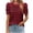 Wine, variant on Cilsoka Shirts for Women Short Sleeve Summer Womens Tops Casual Cotton Womens Crop Tops Dressy Casual White Blouse for Women Dressy My Orders Placed